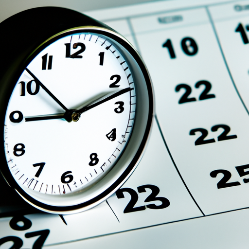 צילום של שעון ולוח שנה, המדגיש את המשמעות של משך האירוע בקביעת העלות.